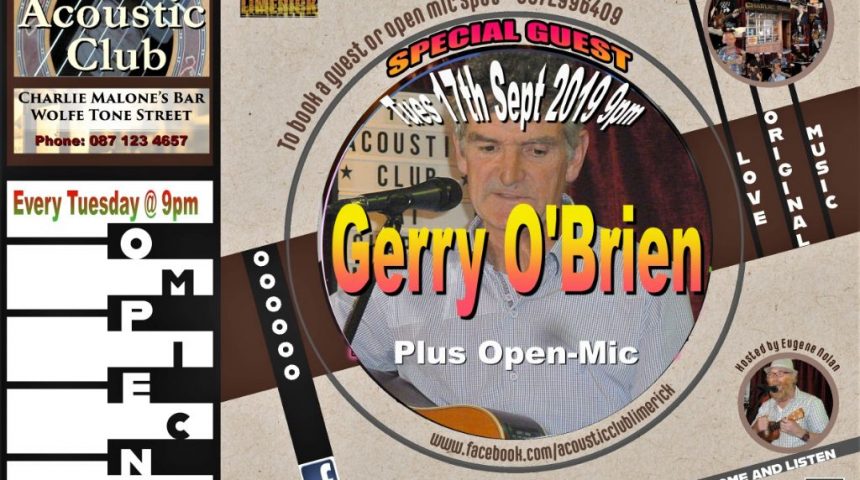 The Acoustic Club Tues 17th Sept 2019