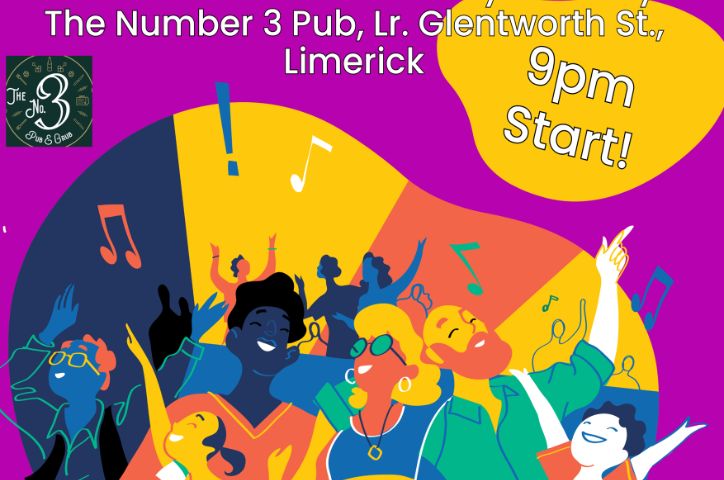 The Acoustic Club Every Tues 9pm @ The Number 3 Pub, Lr. Glentworth St., Limerick