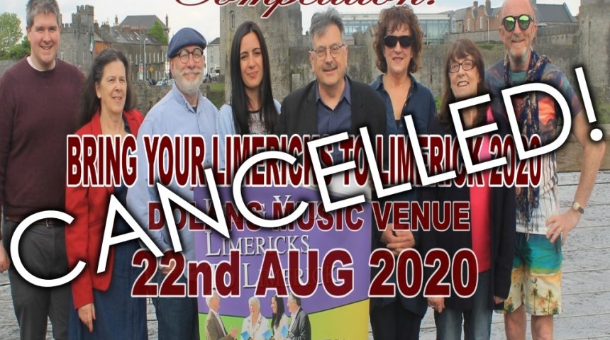 NEWS FLASH: Bring Your Limericks to Limerick 2020