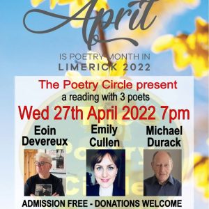A Reading with Emily Cullen, Michael Durack and Eoin Devereux