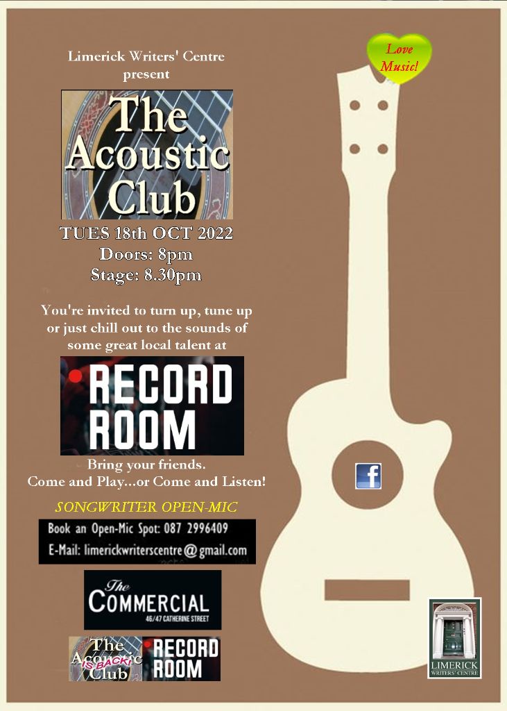 Come and Play or Come and Listen at Limerick’s Acoustic Club