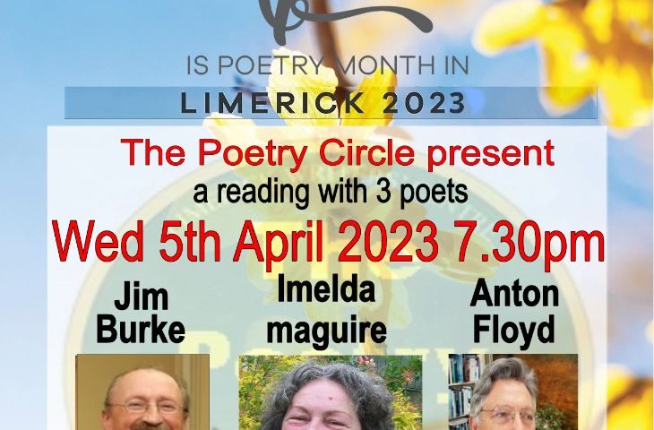 April is Poetry Month in Limerick – A Reading with Three Poets