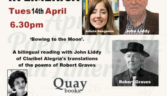 Bowing to the Moon – A Bilingual Poetry Reading with John Liddy and Julieta Benjamin Bowing to the Moon – A Bilingual Poetry Reading with John Liddy and Julieta Benjamin