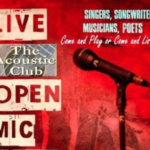 The Acoustic Club is back Tues 1st Sept 9pm!