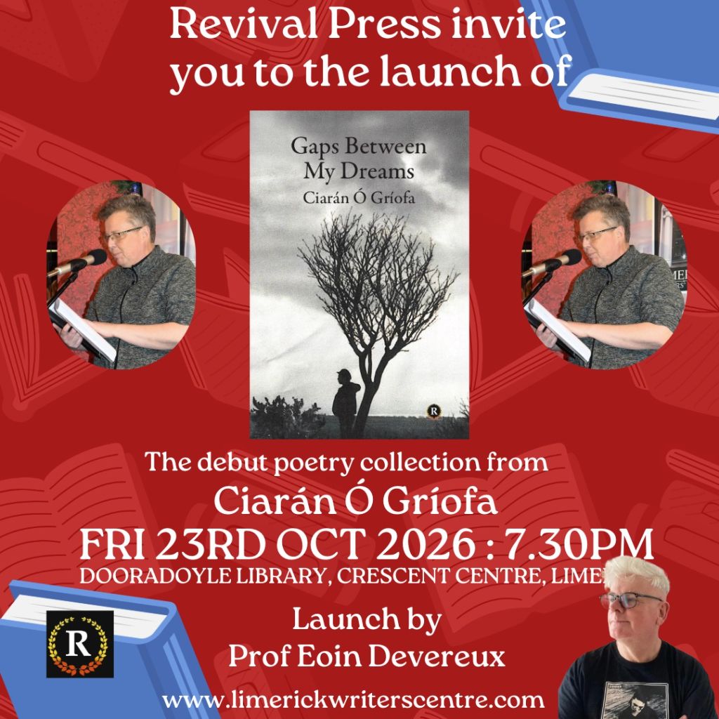 Book Launch: Gaps Between My Dreams by Ciarán Ó Gríofa Book Launch: Gaps Between My Dreams by Ciarán Ó Gríofa